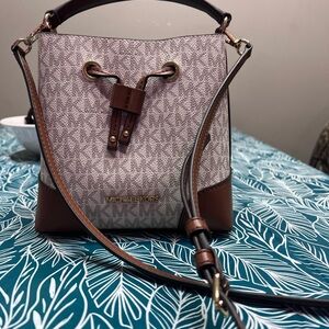 Michael Kors Brown and Cream Women's Bag